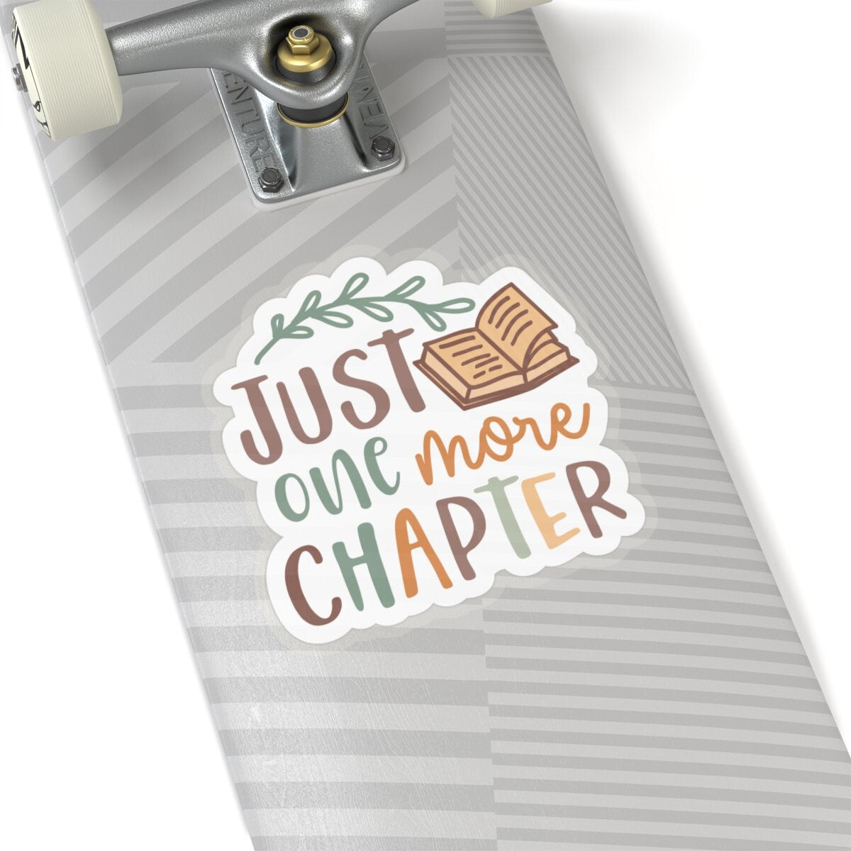Just One More Chapter Kiss-Cut Stickers - Book Dragon, Book Nerd, Power Reader, Book Worm Gift