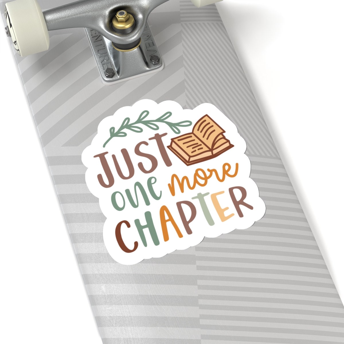 Just One More Chapter Kiss-Cut Stickers - Book Dragon, Book Nerd, Power Reader, Book Worm Gift