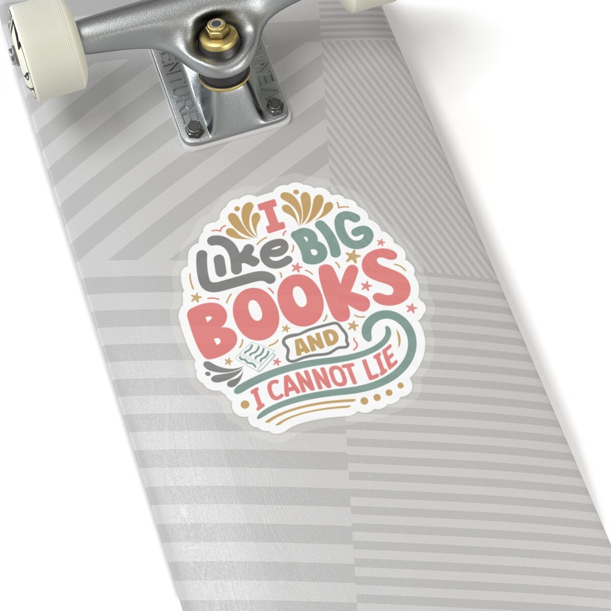 I Like Big Books and I Cannot Lie Kiss-Cut Stickers