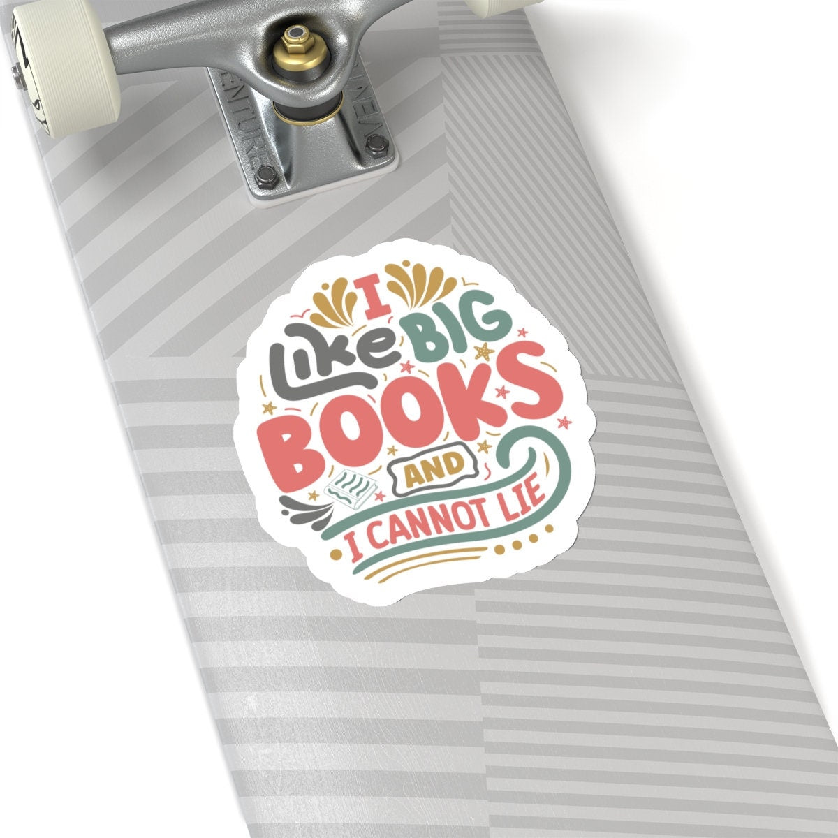 I Like Big Books and I Cannot Lie Kiss-Cut Stickers