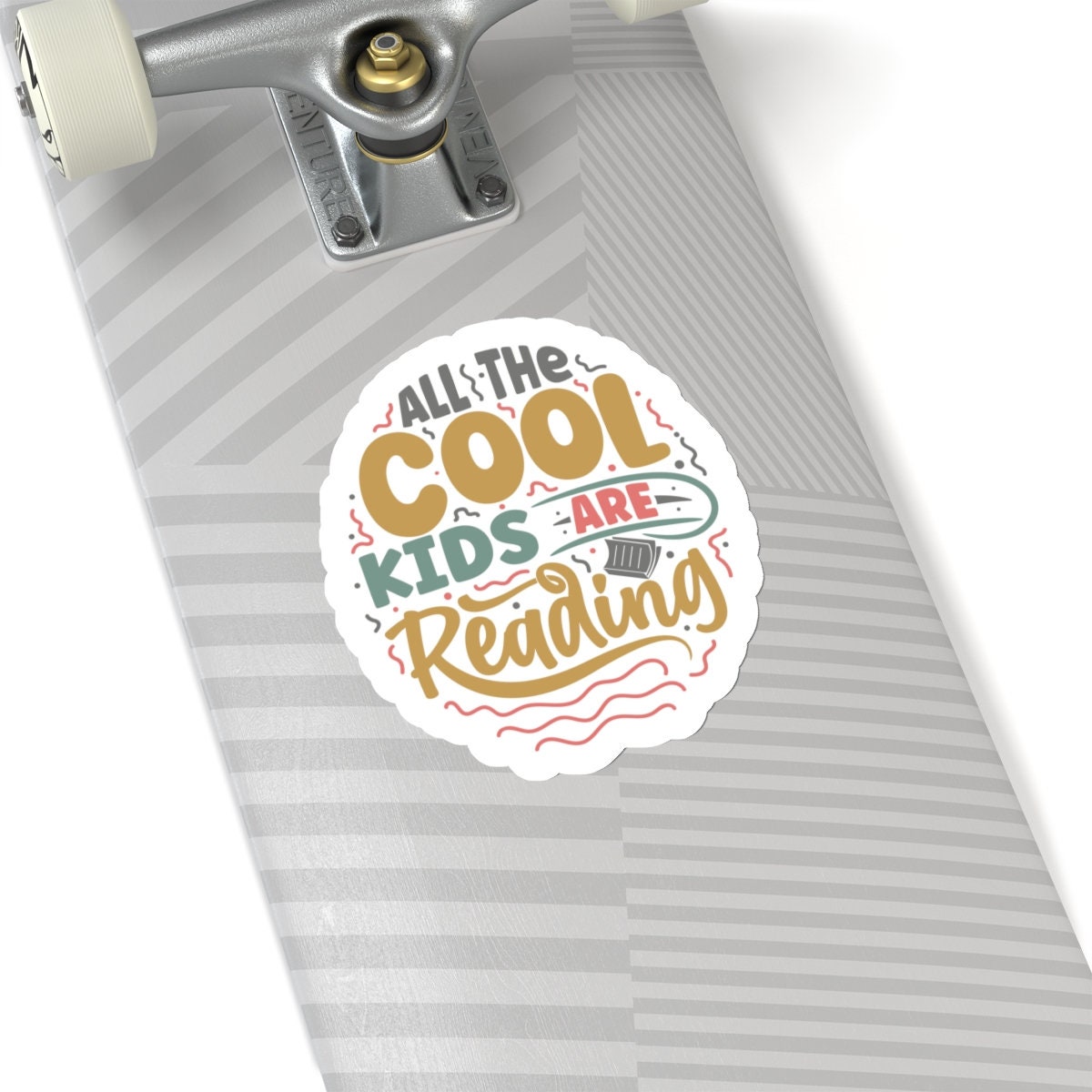 All the Cool Kids Are Reading Kiss-Cut Stickers