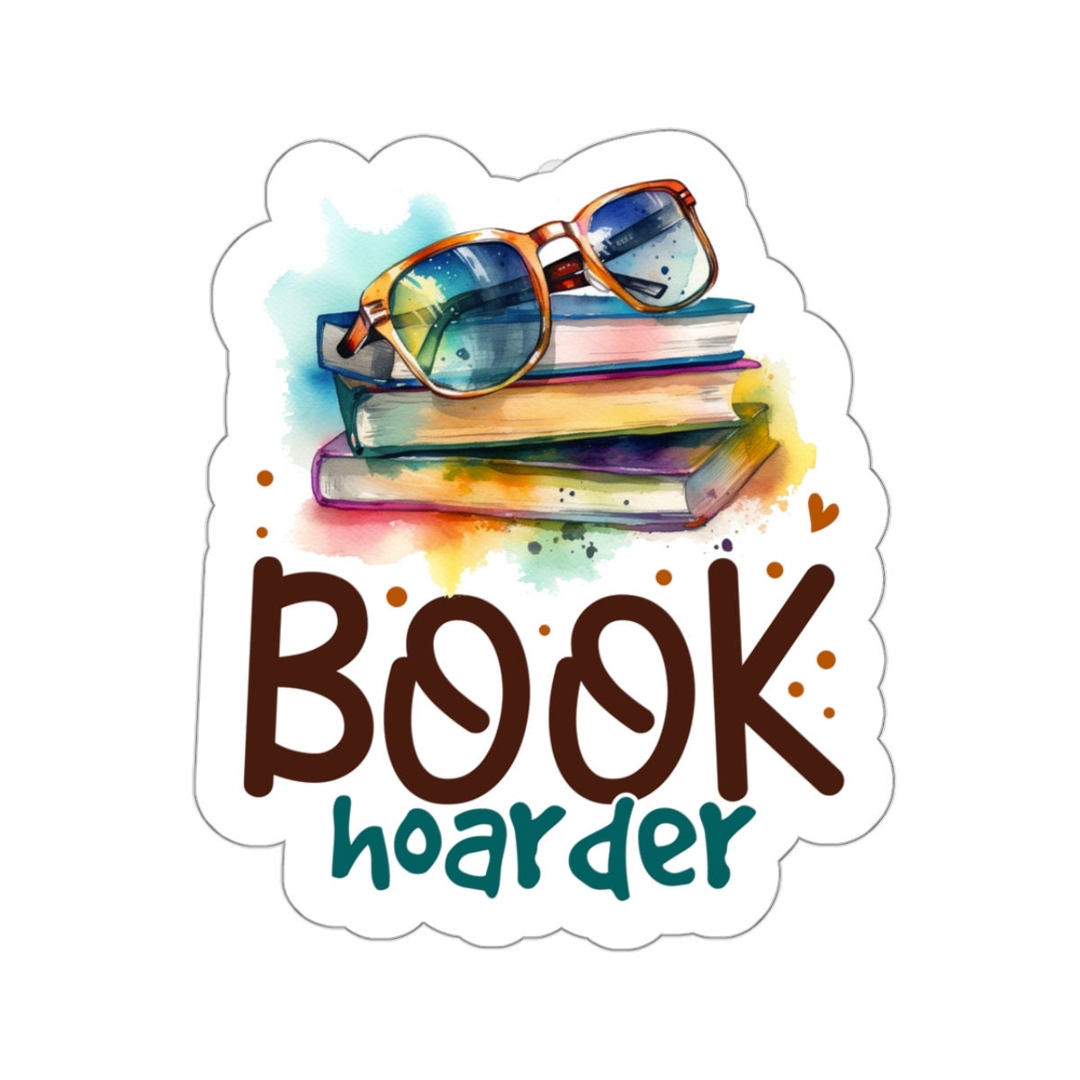 Book Hoarder Kiss-Cut Stickers
