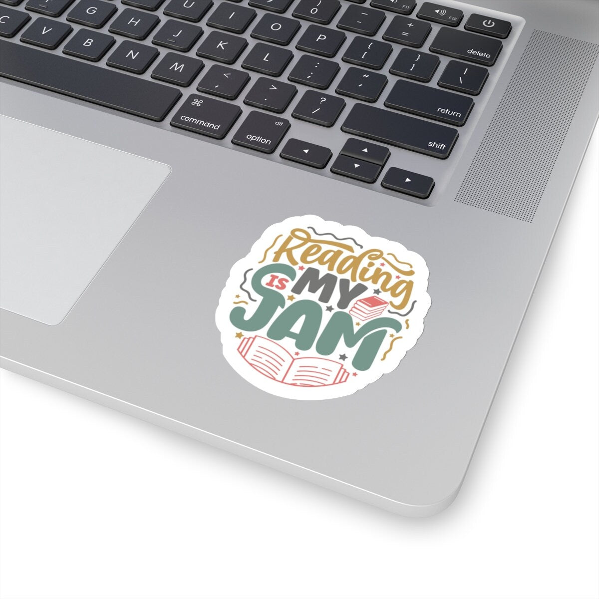 Reading Is My Jam Kiss-Cut Stickers