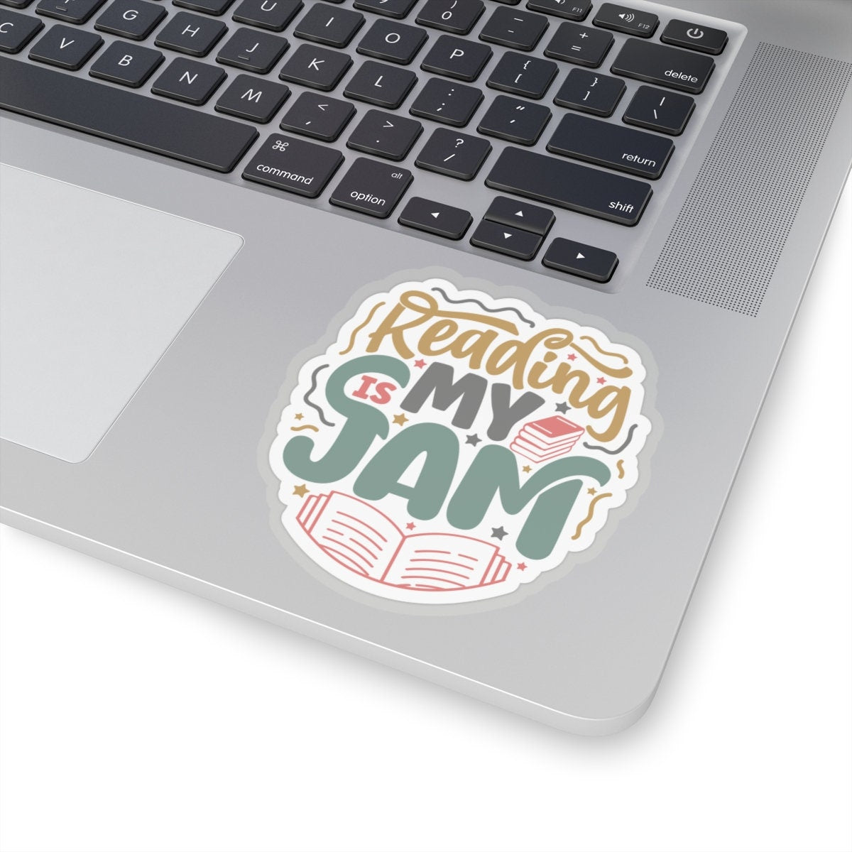 Reading Is My Jam Kiss-Cut Stickers