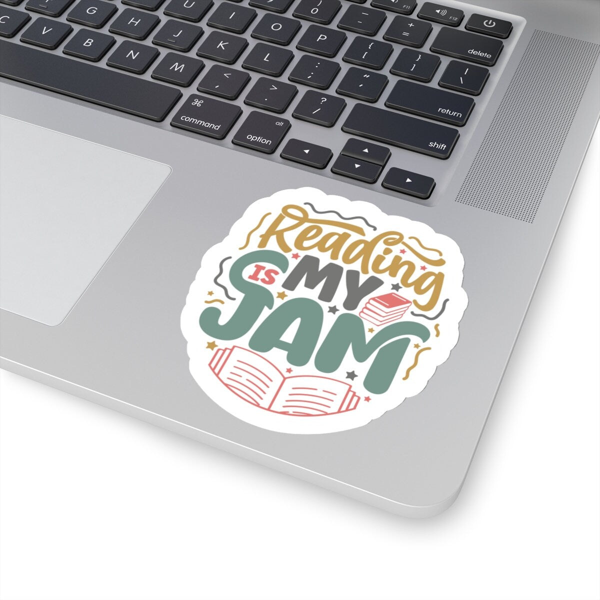 Reading Is My Jam Kiss-Cut Stickers