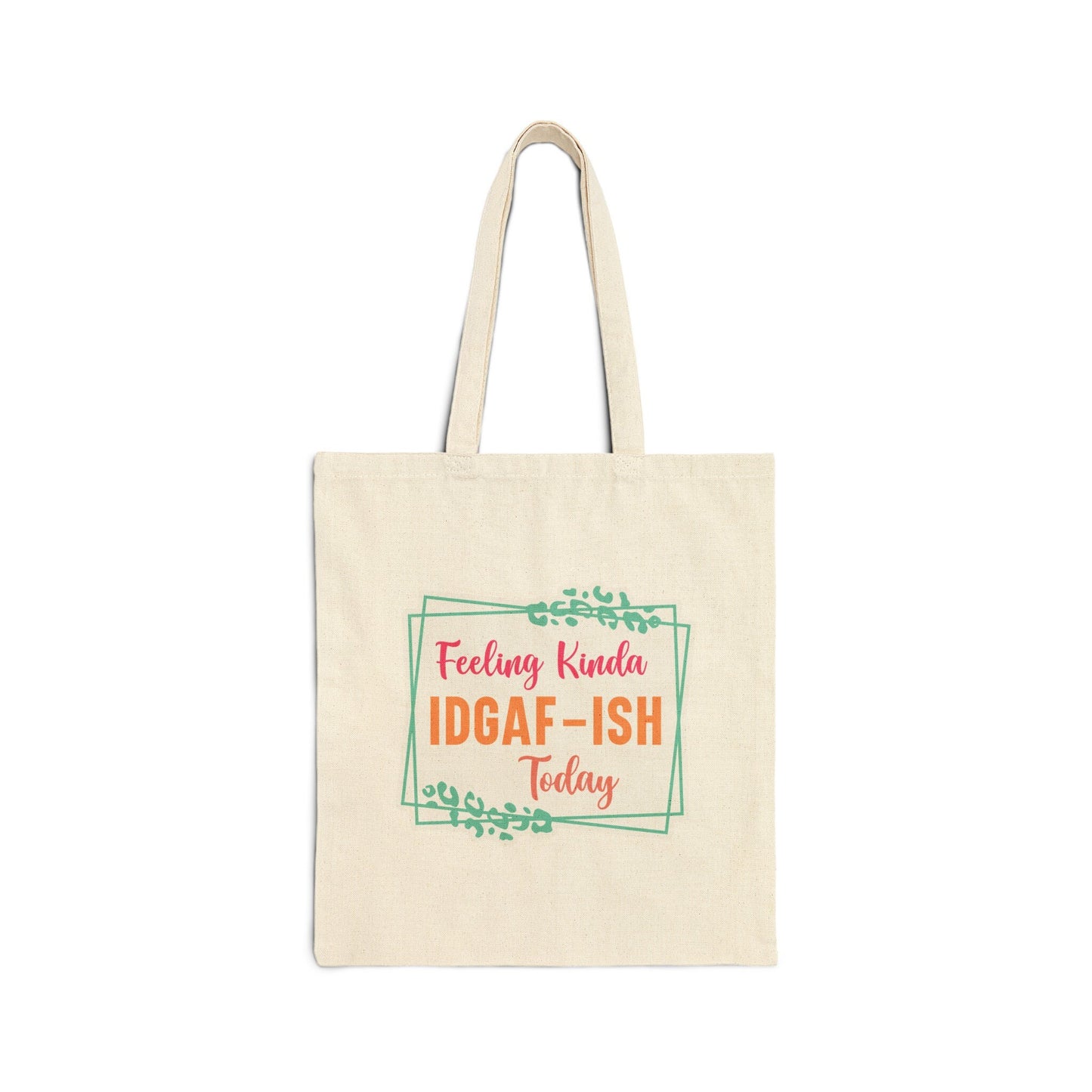 IDGAF Feeling Zero Fs Given Dont Care Cotton Canvas Tote Bag Shopping Bag Book Bag Library Tote