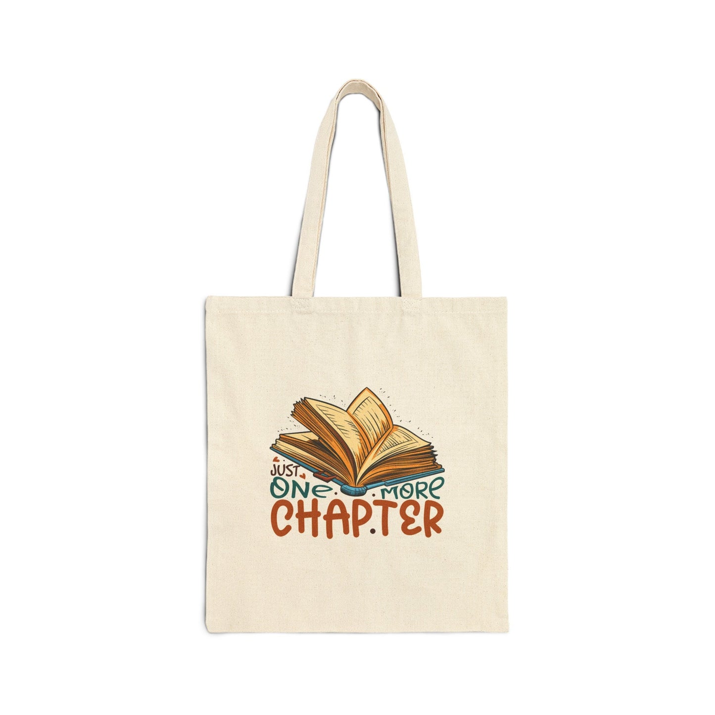 One More Chapter Cotton Canvas Tote Bag Reader Gift Library Tote Bag Book Bag Shopping Tote