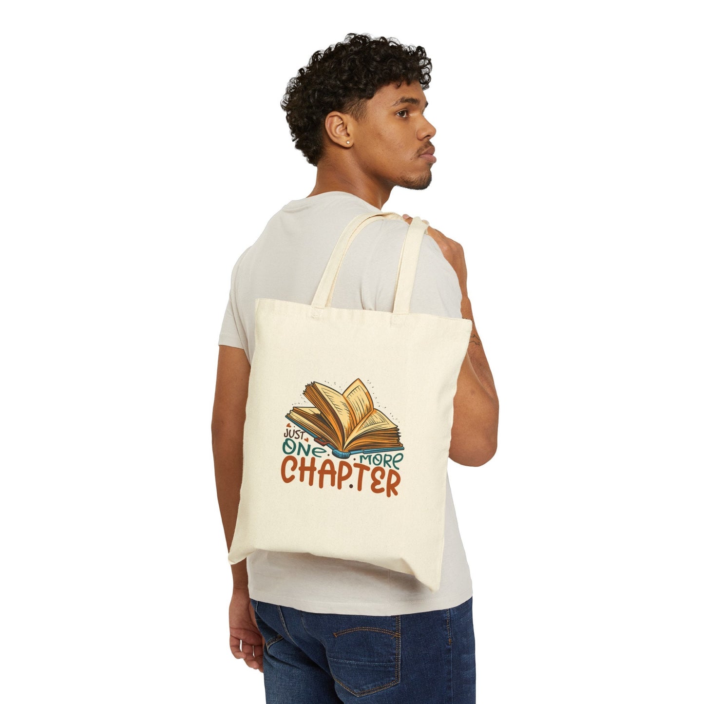 One More Chapter Cotton Canvas Tote Bag Reader Gift Library Tote Bag Book Bag Shopping Tote