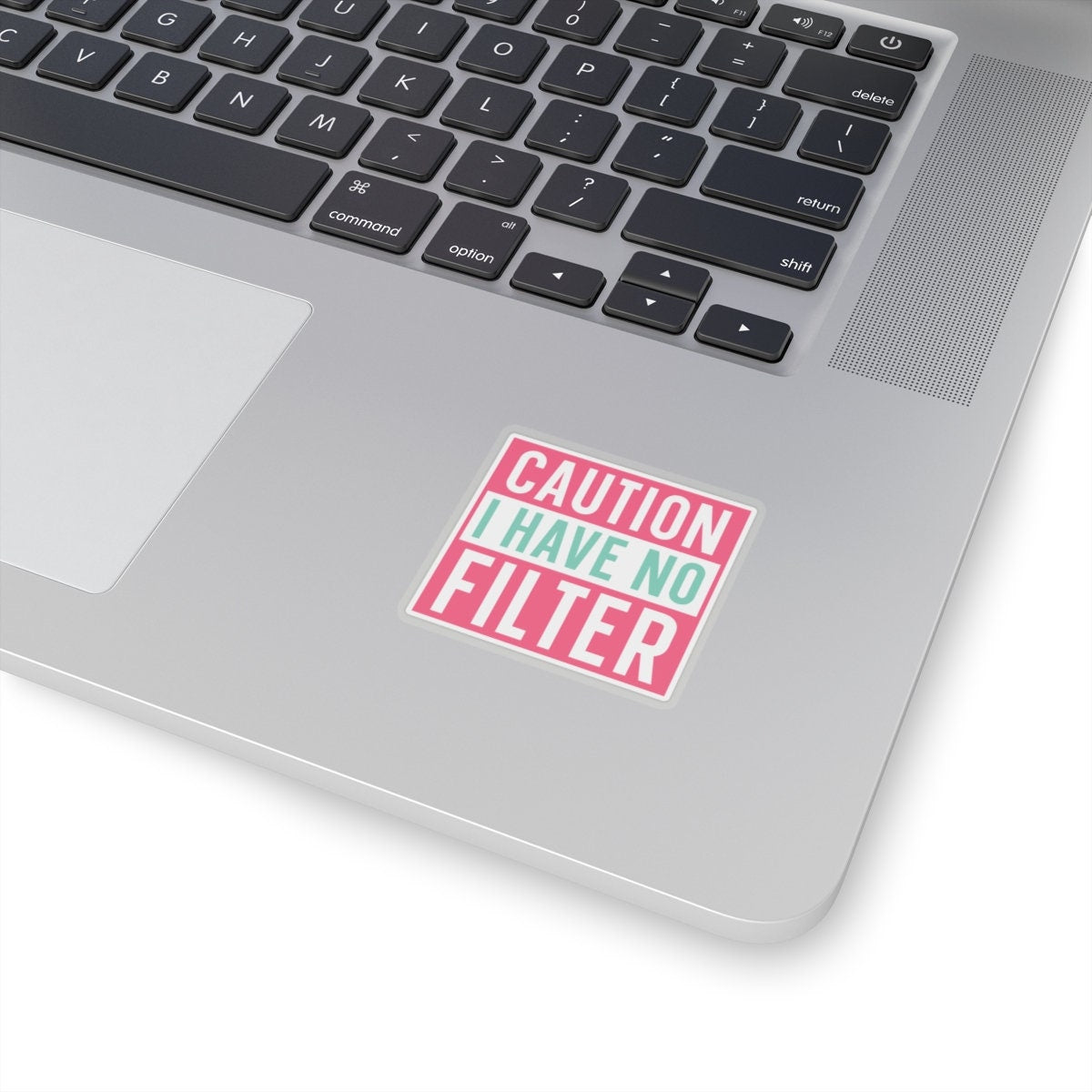 Sarcastic Sticker Kiss-Cut Stickers Caution I Have No Filter Laptop Sticker Gift Stocking Stuffer Gift