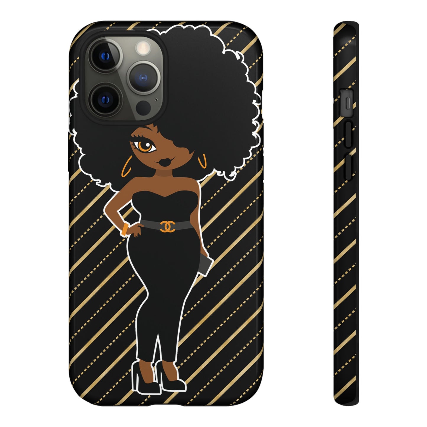 iPhone 12 iPhone 12 Mini iPhone 12 Pro iPhone 12 Pro Max Tough Cases African American Woman Black Woman Unapologetically Black Culture