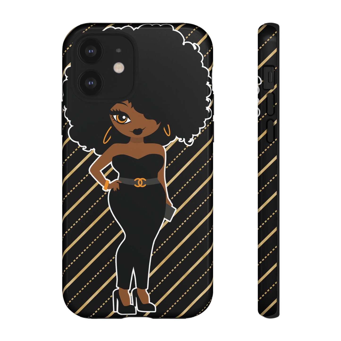 iPhone 12 iPhone 12 Mini iPhone 12 Pro iPhone 12 Pro Max Tough Cases African American Woman Black Woman Unapologetically Black Culture