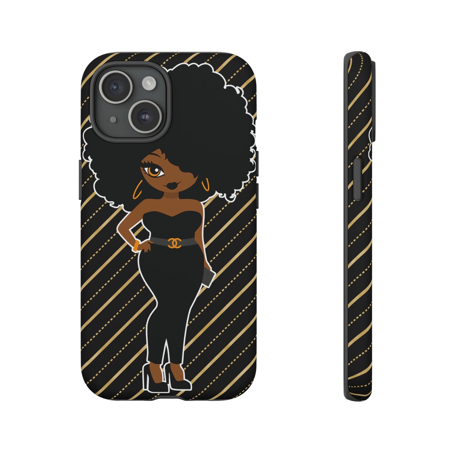 Samsung Galaxy S21 Galaxy S21 Plus Galaxy S21 Ultra Galaxy S21 FE Tough Cases Black Culture African American Woman Black Woman Melanin