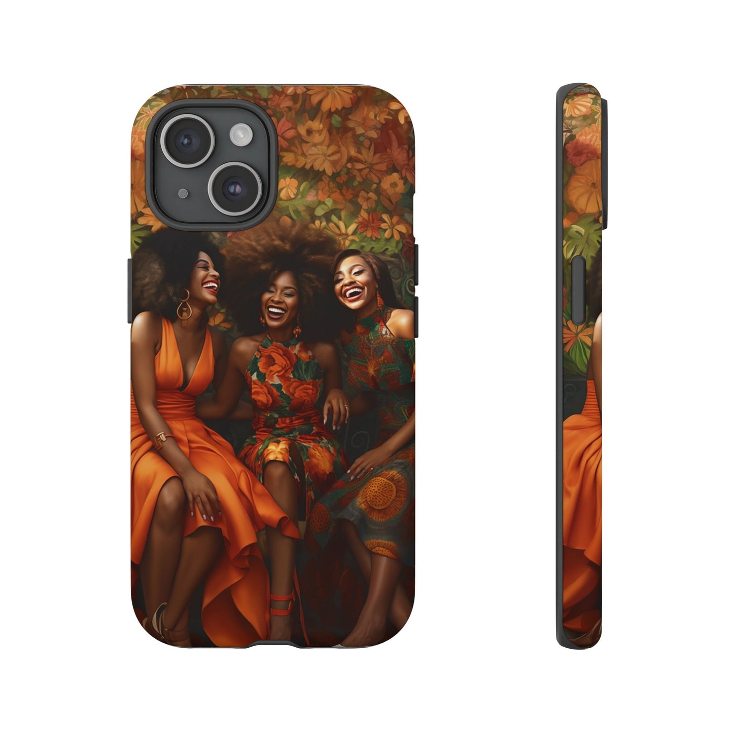 iPhone 15, iPhone 15 Pro, iPhone 15 Plus, iPhone 15 Pro Max Tough Cases African American Women Black Woman Sisters Friends Reunion