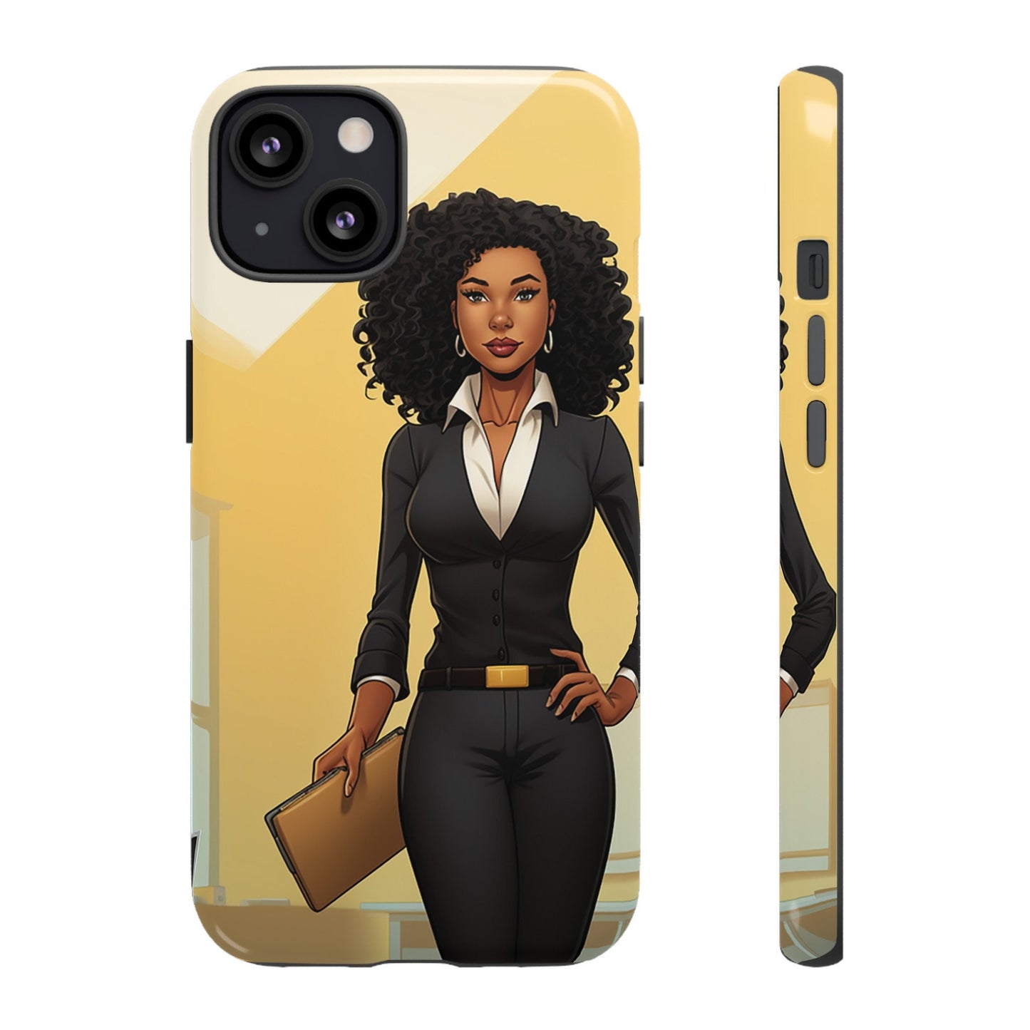 iPhone 13, iPhone 13 Pro, iPhone 13 Mini, iPhone 13 Pro Max Tough Cases African American Woman Business Woman Entrepreneur