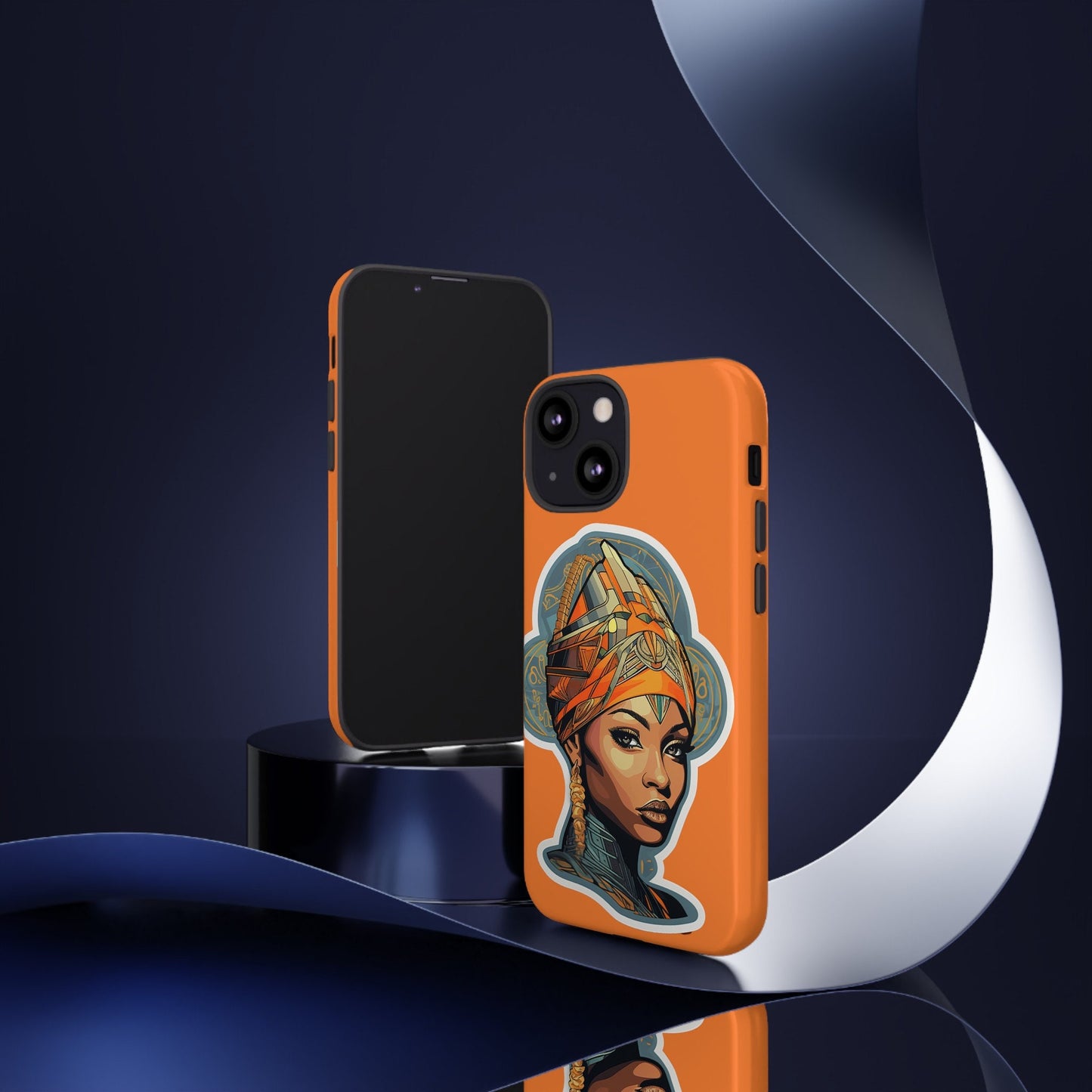 iPhone 13, iPhone 13 Pro, iPhone 13 Mini, iPhone 13 Pro Max Tough Cases African American Queen Nubian Princess Black Royalty