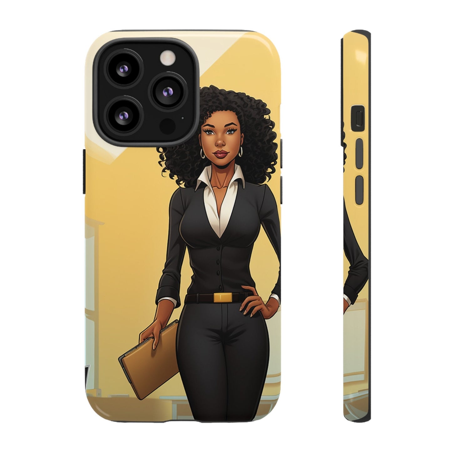 iPhone 13, iPhone 13 Pro, iPhone 13 Mini, iPhone 13 Pro Max Tough Cases African American Woman Business Woman Entrepreneur