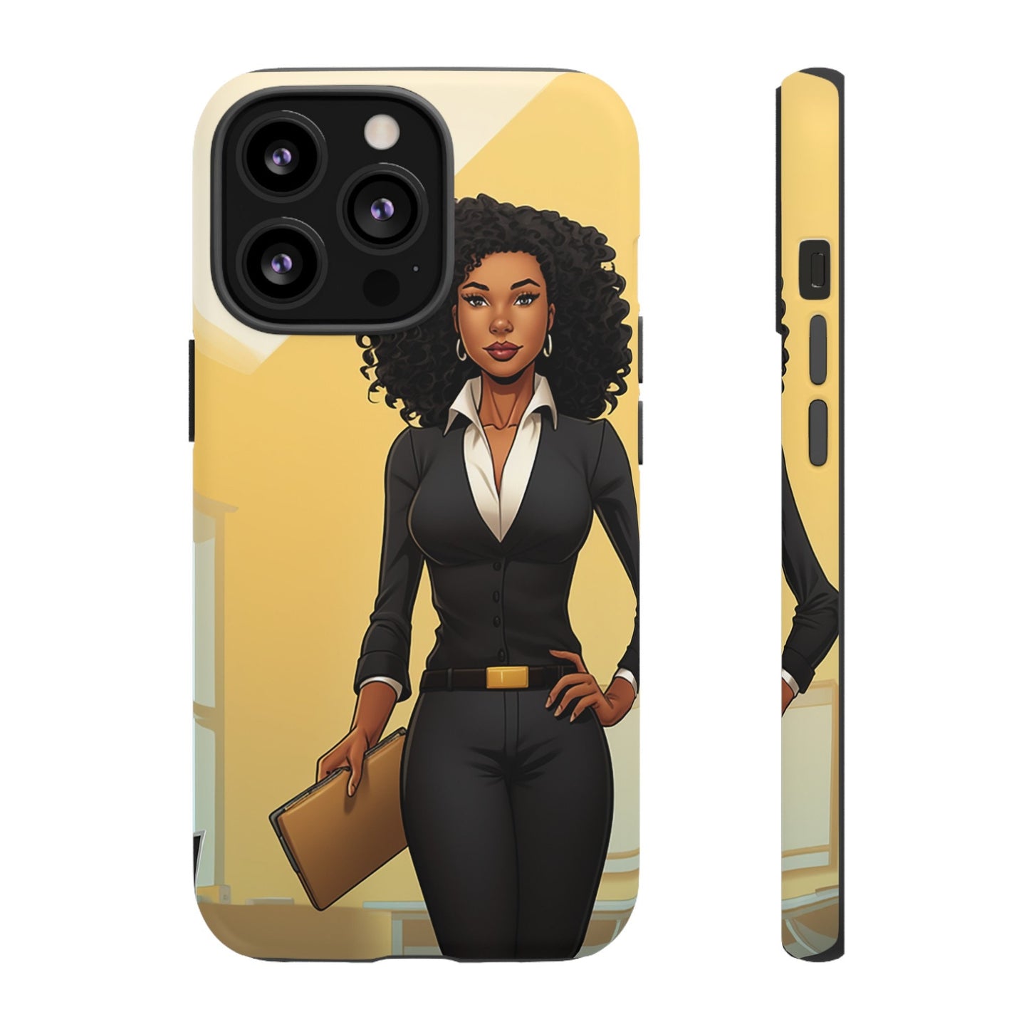 iPhone 13, iPhone 13 Pro, iPhone 13 Mini, iPhone 13 Pro Max Tough Cases African American Woman Business Woman Entrepreneur