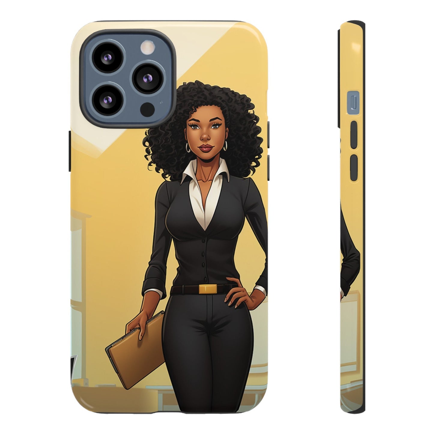 iPhone 13, iPhone 13 Pro, iPhone 13 Mini, iPhone 13 Pro Max Tough Cases African American Woman Business Woman Entrepreneur
