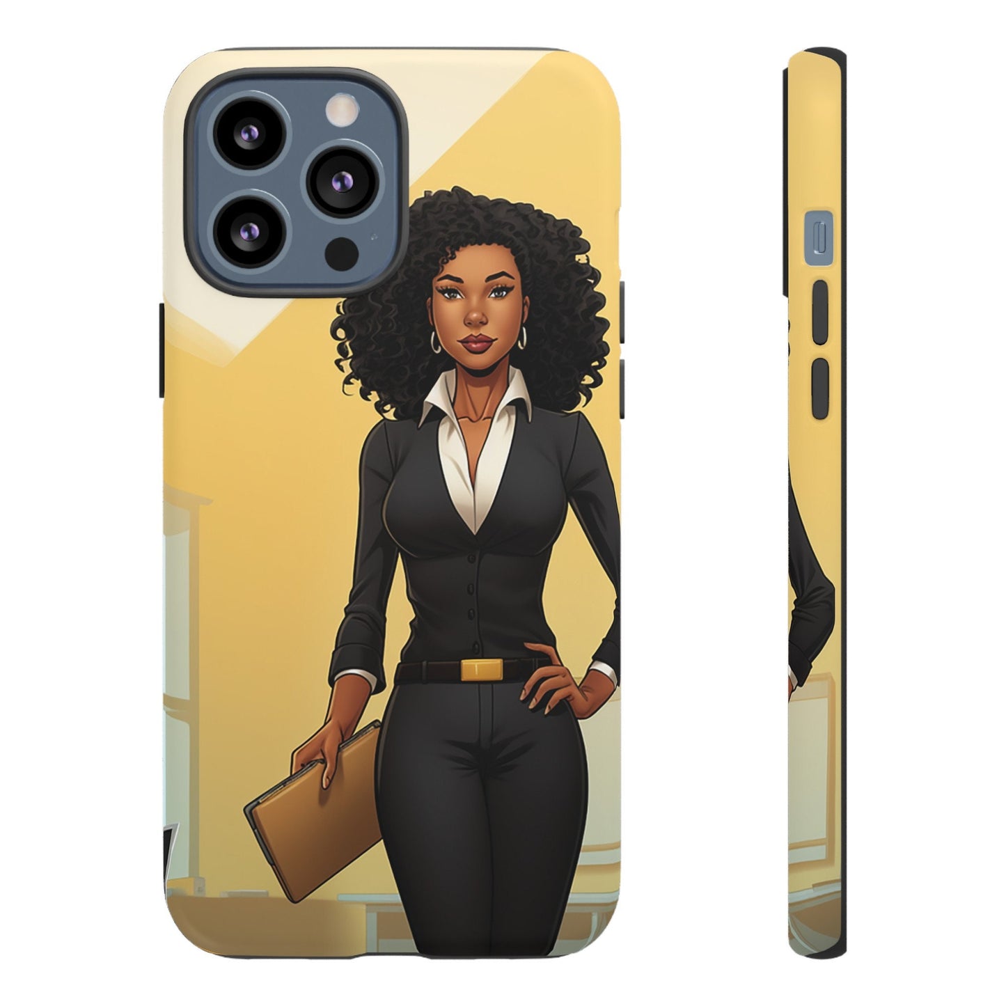 iPhone 13, iPhone 13 Pro, iPhone 13 Mini, iPhone 13 Pro Max Tough Cases African American Woman Business Woman Entrepreneur