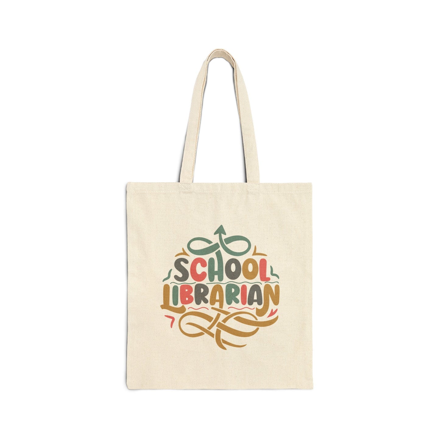 School Librarian Gift Teacher Appreciation Week Teacher gift Library Book Cotton Canvas Tote Bag
