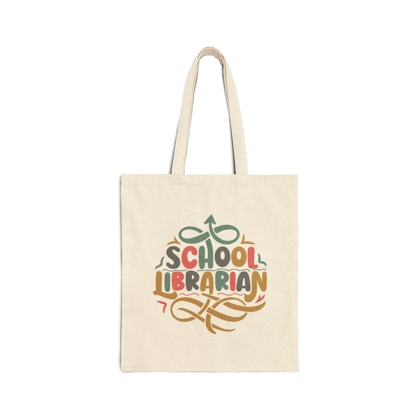 School Librarian Gift Teacher Appreciation Week Teacher gift Library Book Cotton Canvas Tote Bag