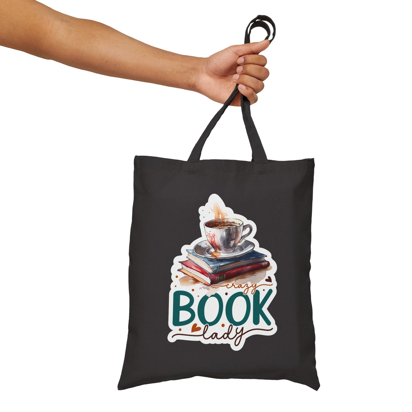 Book Lady Library Book Lover Gift for Book Nerd Power Reader Book bag Cotton Canvas Tote Bag