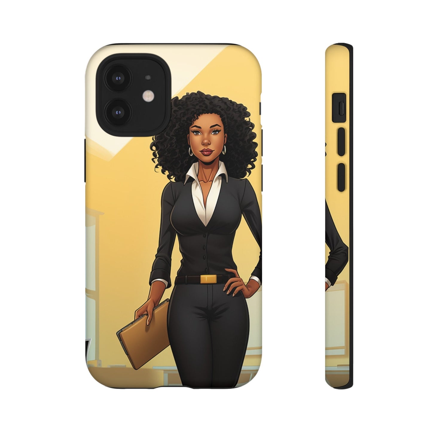 iPhone 12, iPhone 12 Pro, iPhone 12 Mini, iPhone 12 Pro Max Tough Cases African American Woman Business Woman Entrepreneur