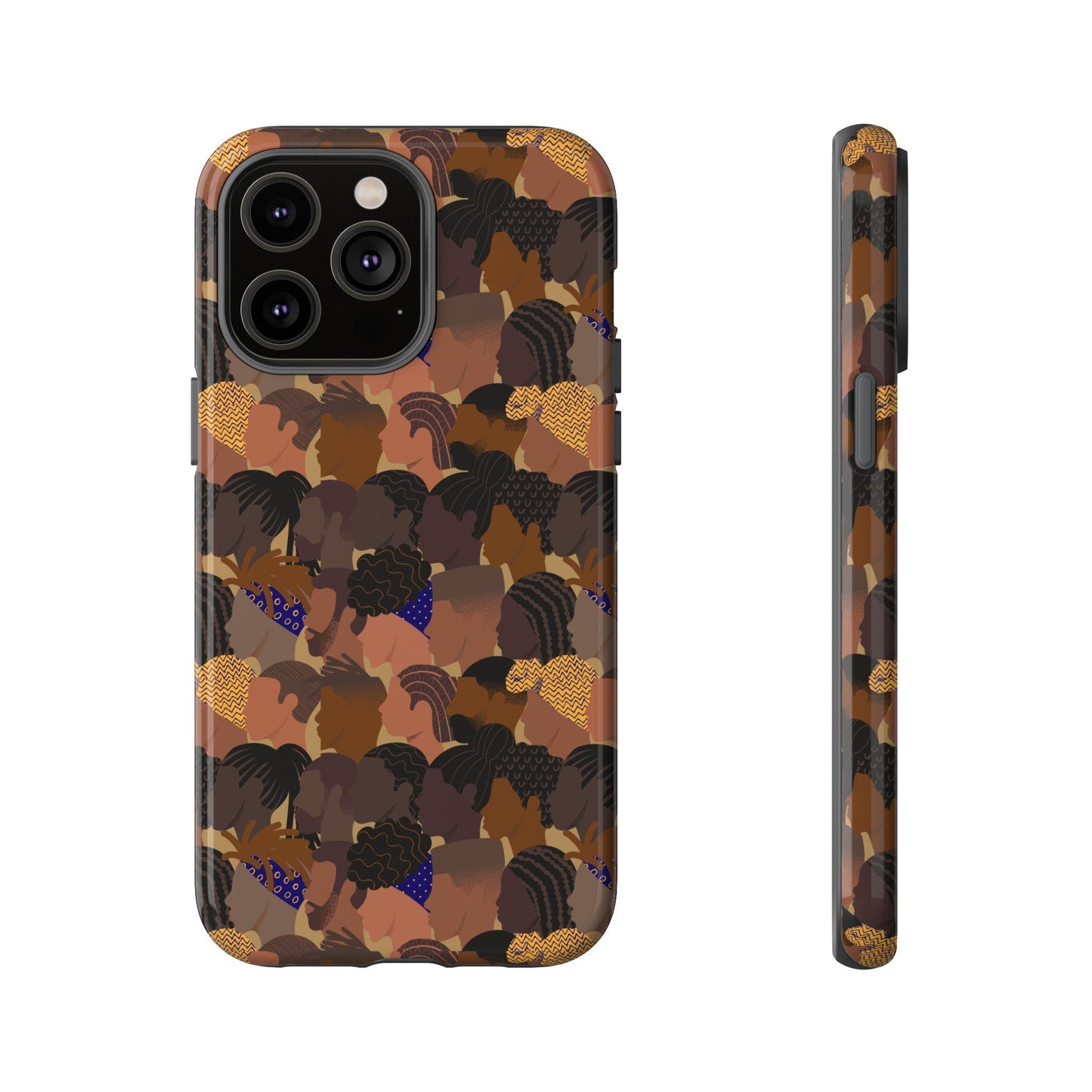 iPhone 14 iPhone 14 Pro, iPhone 14 Plus, iPhone 14 Pro Max Tough Cases African American Woman Black Woman