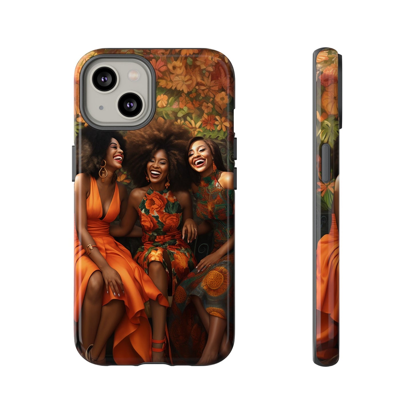 iPhone 14, iPhone 14 Pro, iPhone 14 Plus, iPhone 14 Pro Max Tough Cases African American Women Black Woman Sisters Friends Reunion