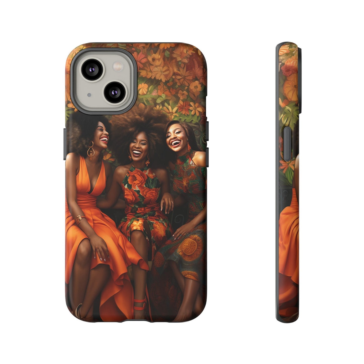 iPhone 14, iPhone 14 Pro, iPhone 14 Plus, iPhone 14 Pro Max Tough Cases African American Women Black Woman Sisters Friends Reunion