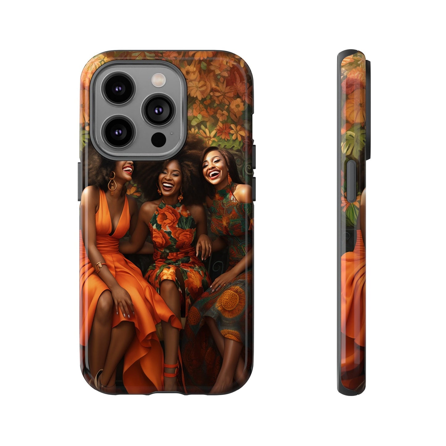 iPhone 14, iPhone 14 Pro, iPhone 14 Plus, iPhone 14 Pro Max Tough Cases African American Women Black Woman Sisters Friends Reunion