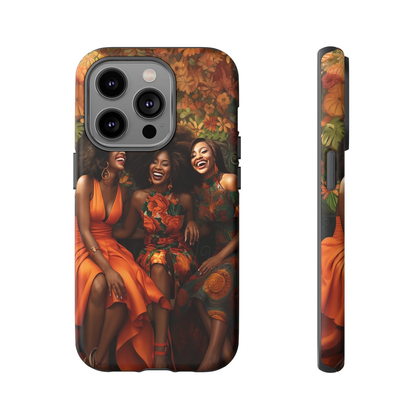 iPhone 14, iPhone 14 Pro, iPhone 14 Plus, iPhone 14 Pro Max Tough Cases African American Women Black Woman Sisters Friends Reunion