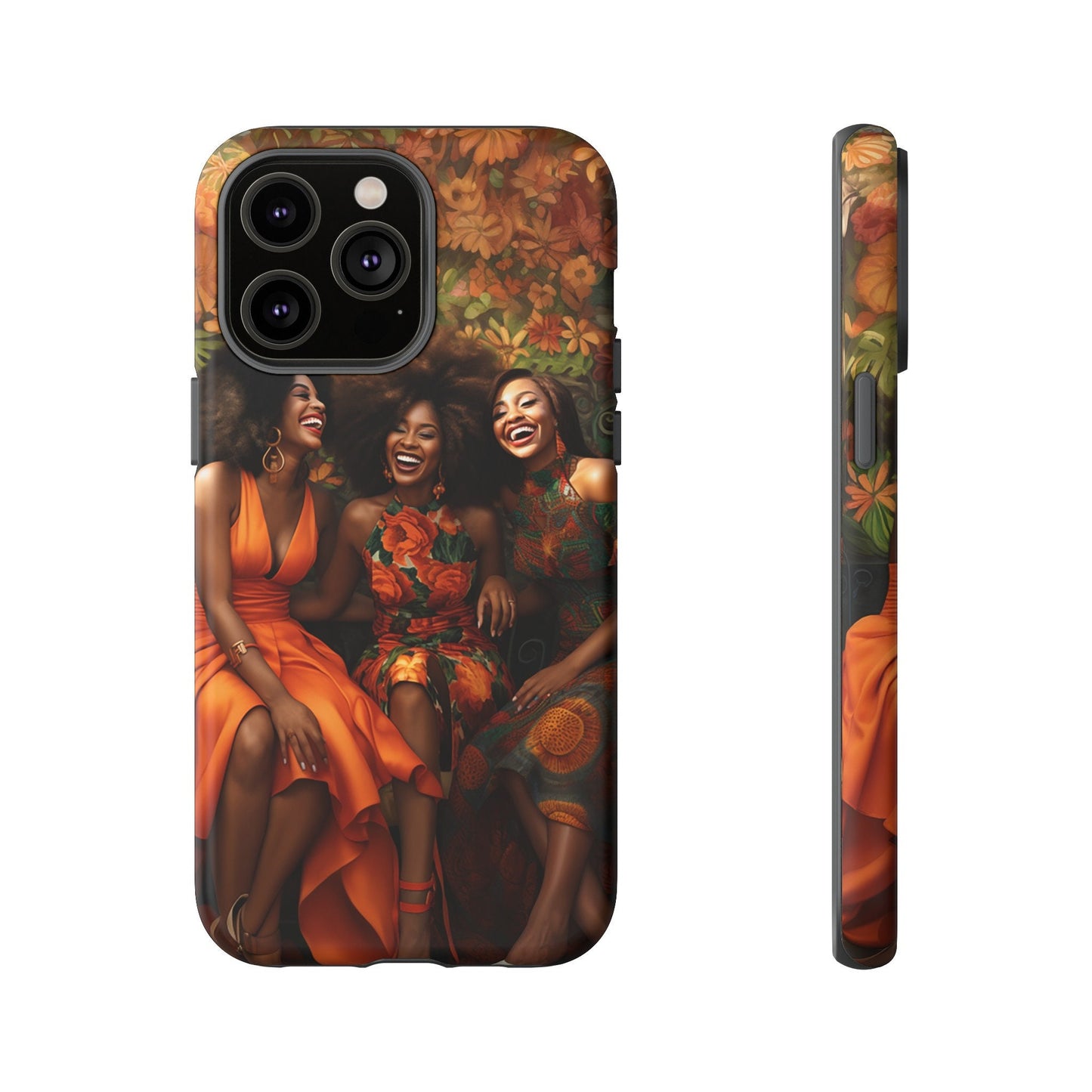 iPhone 14, iPhone 14 Pro, iPhone 14 Plus, iPhone 14 Pro Max Tough Cases African American Women Black Woman Sisters Friends Reunion