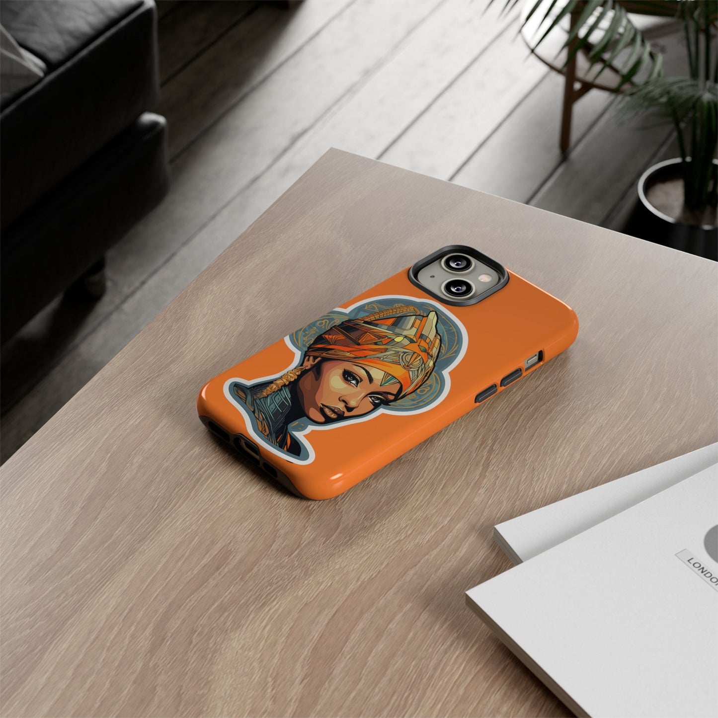 iPhone 14, iPhone 14 Pro, iPhone 14 Plus, iPhone 14 Pro Max Tough Cases African American Queen Nubian Princess Black Royalty