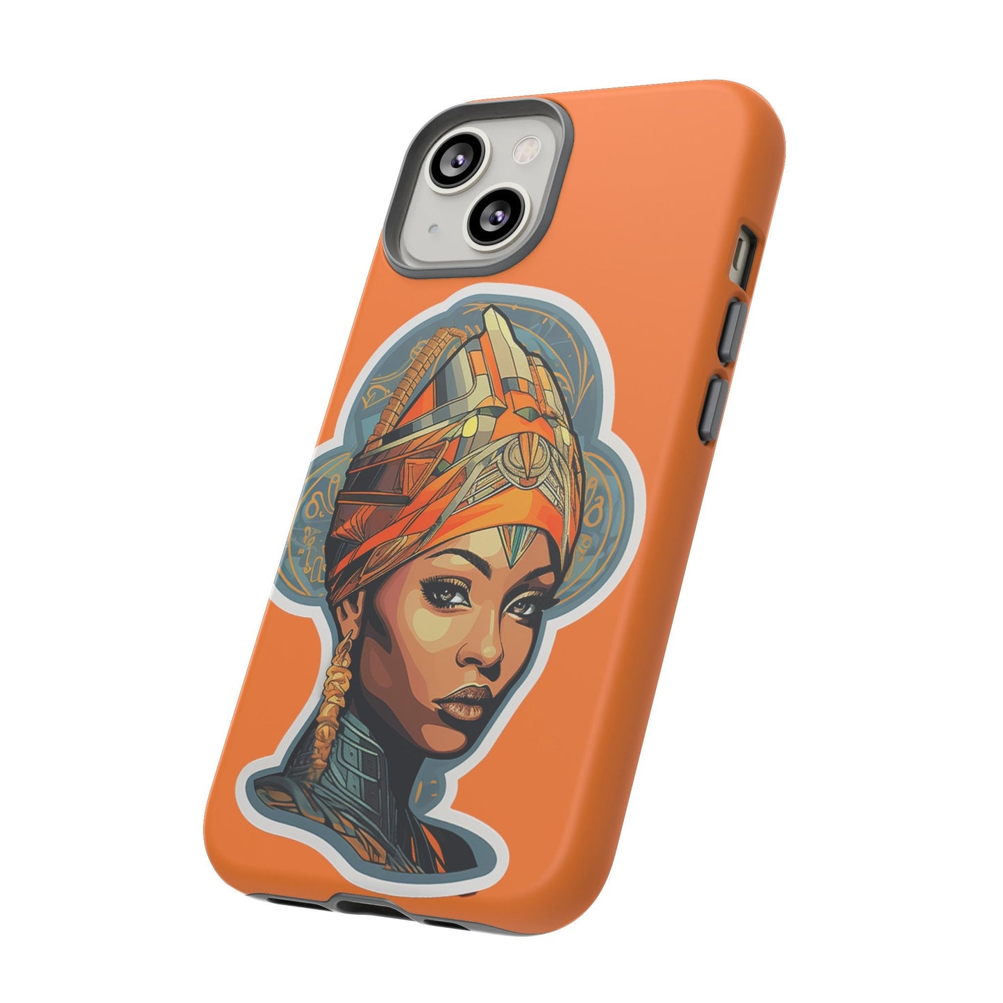 iPhone 14, iPhone 14 Pro, iPhone 14 Plus, iPhone 14 Pro Max Tough Cases African American Queen Nubian Princess Black Royalty