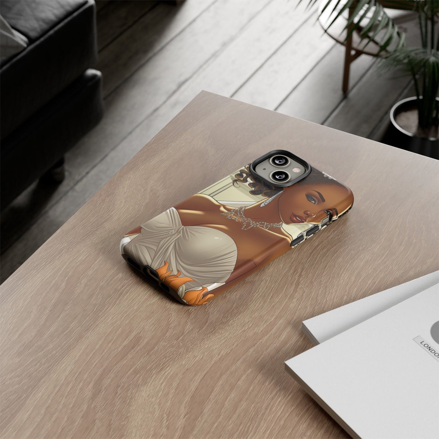 iPhone 14, iPhone 14 Pro, iPhone 14 Plus, iPhone 14 Pro Max Tough Cases African American Bride Black bride wedding Dress Wedding Gown