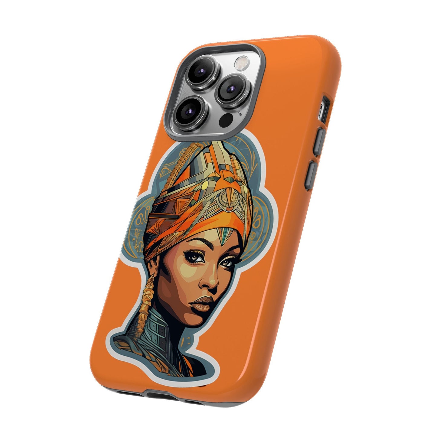 iPhone 14, iPhone 14 Pro, iPhone 14 Plus, iPhone 14 Pro Max Tough Cases African American Queen Nubian Princess Black Royalty