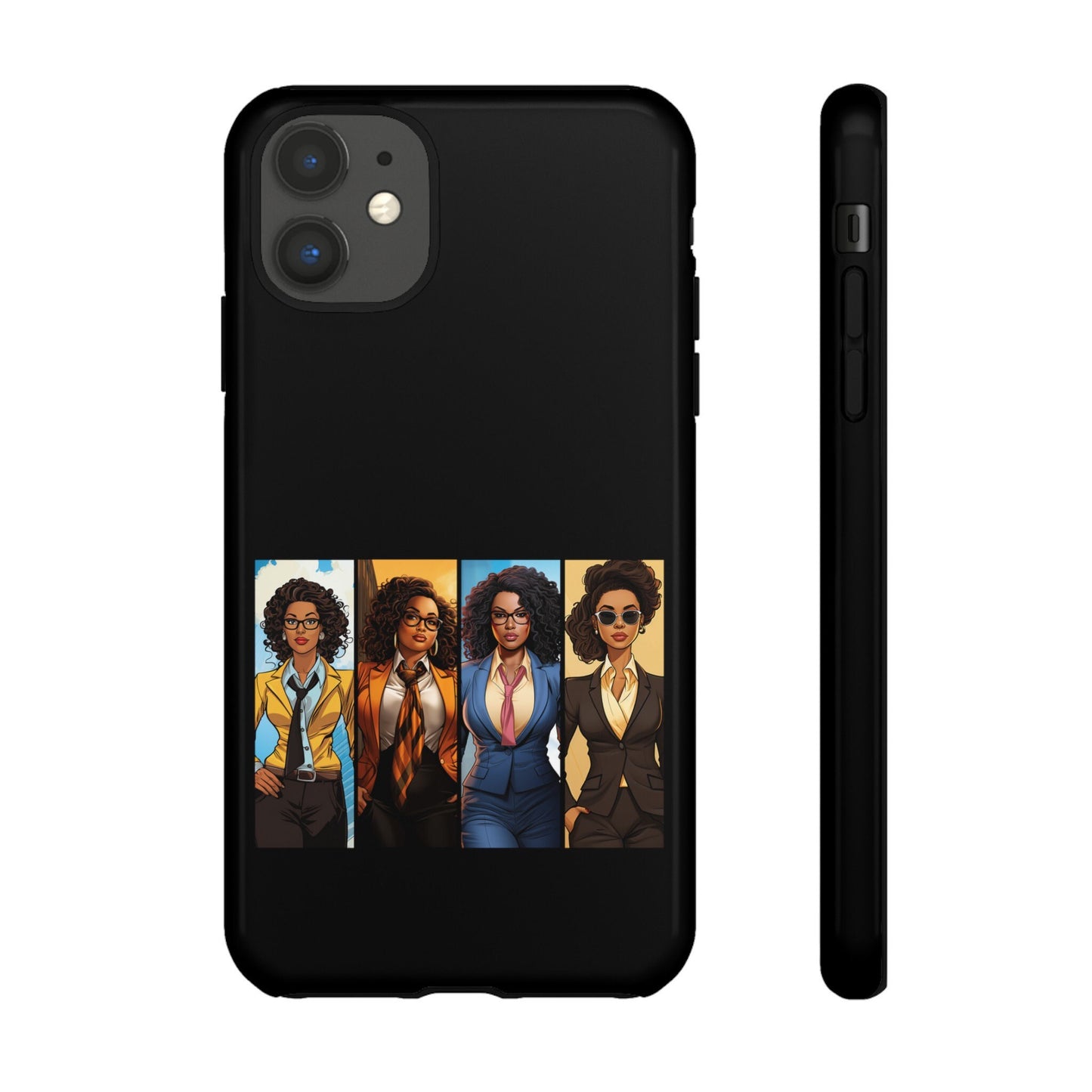 iPhone 11, iPhone 11 Pro, iPhone 11 Tough Cases African American Black Women Superheroes Strong Black Women