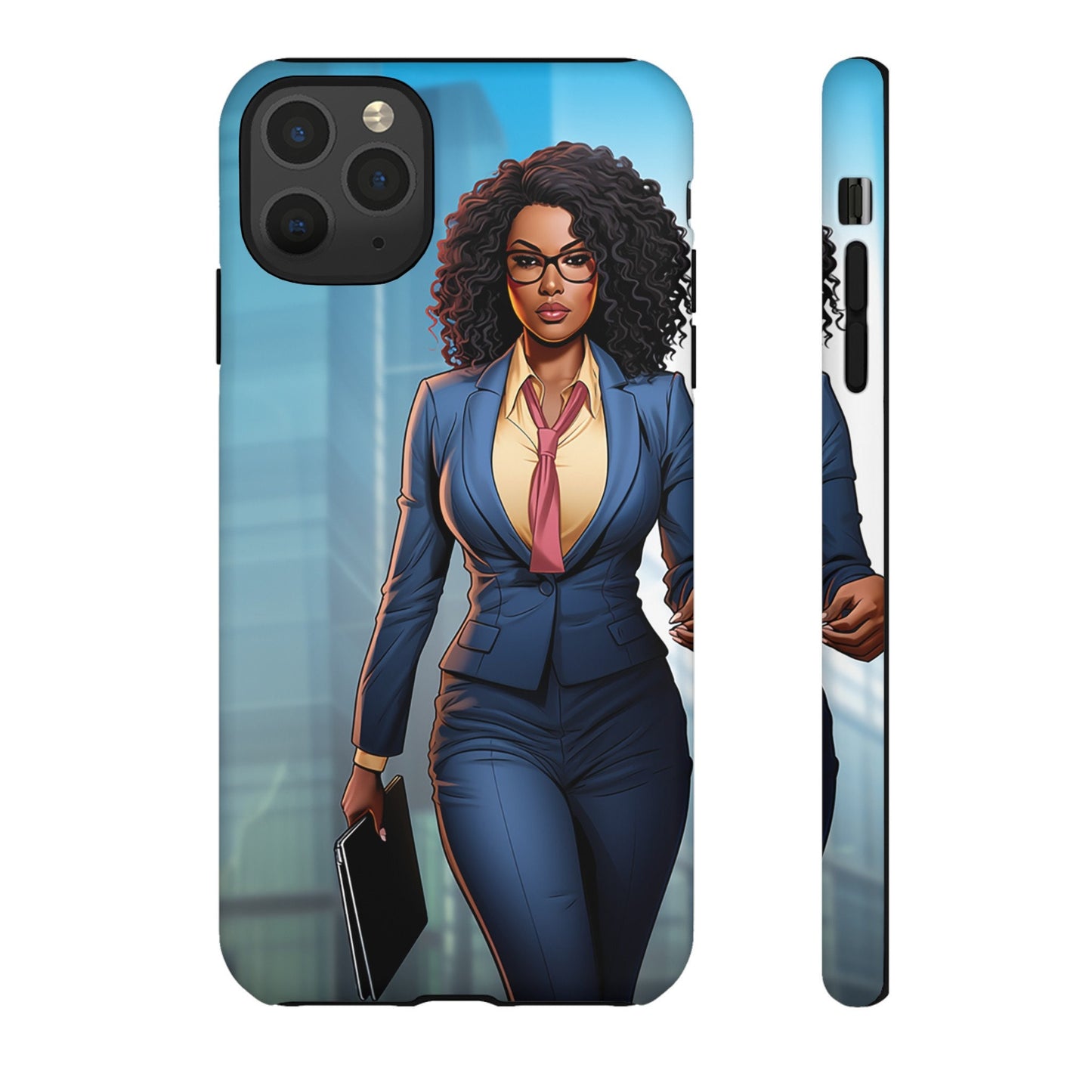 iPhone 11, iPhone 11 Pro, iPhone 11 Tough Cases African American Woman Business Woman Entrepreneur Superhero
