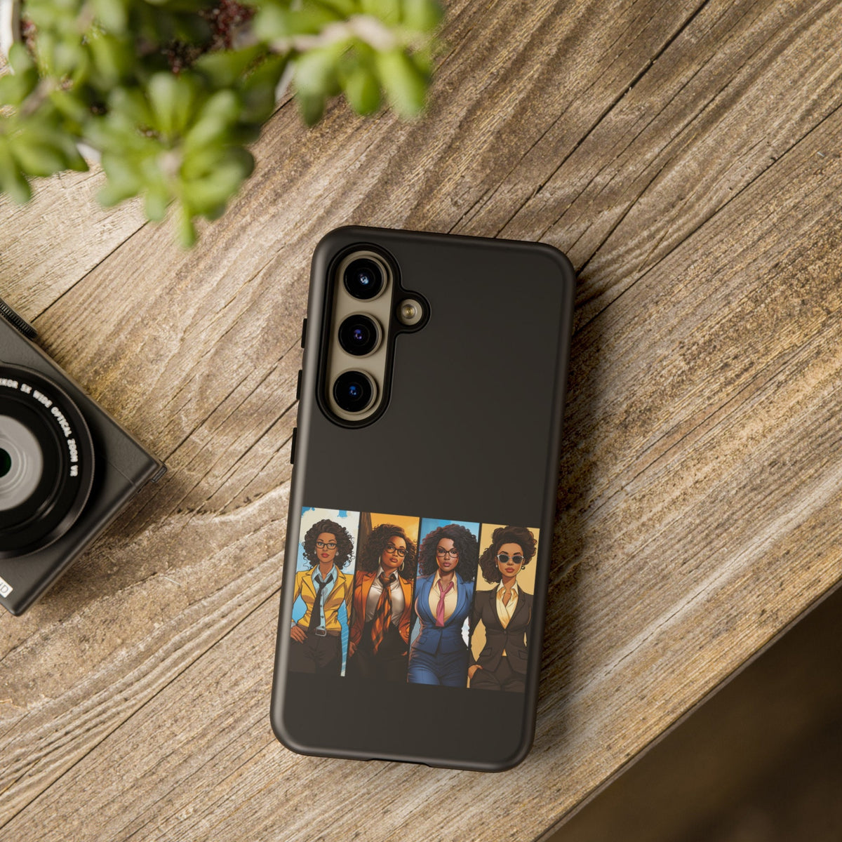 Samsung Galaxy S24 Samsung Galaxy S24 Plus Samsung Galaxy S24 Ultra Tough Cases African American Black Women Superheroes Strong Black Women
