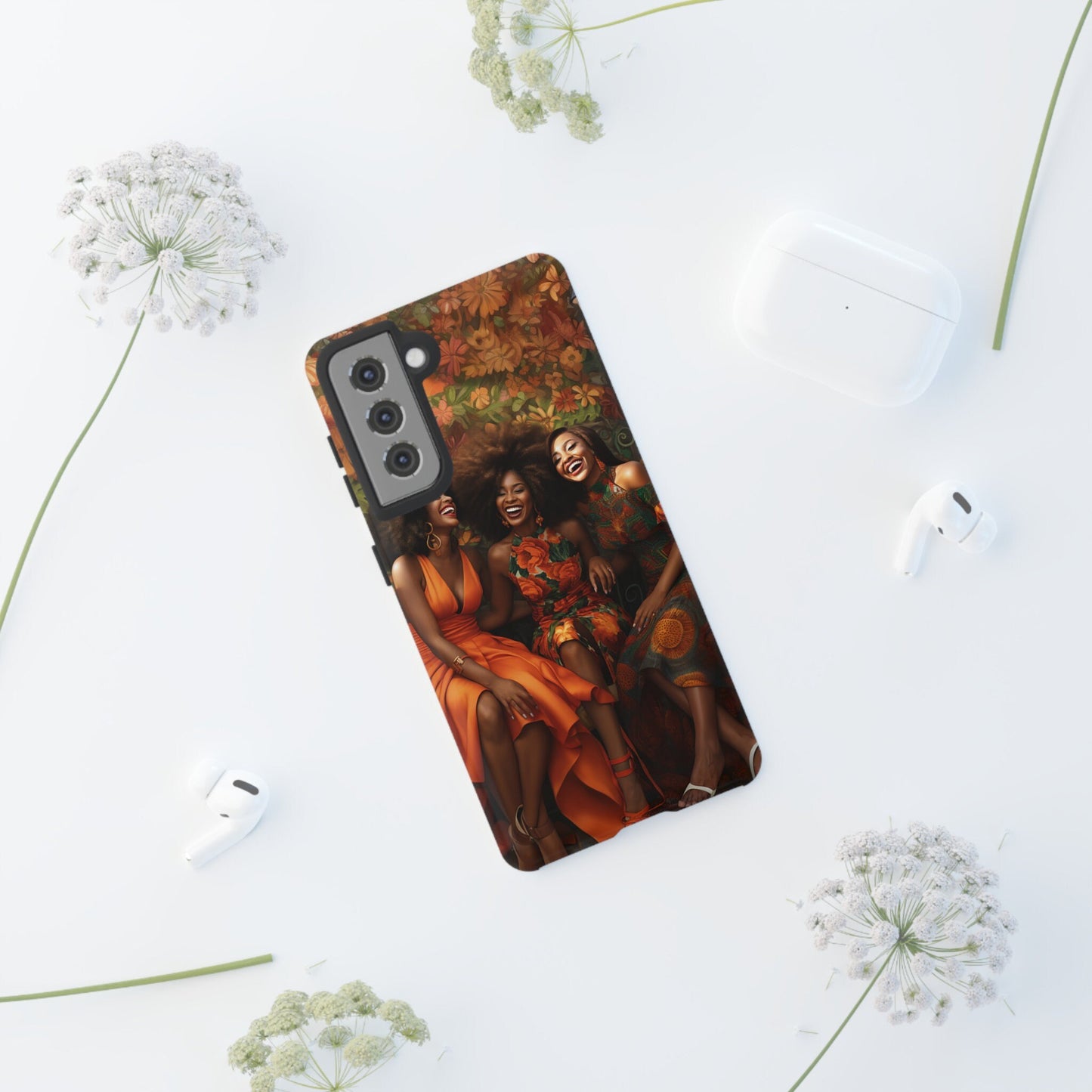 Samsung Galaxy S21 Samsung Galaxy S21 Plus Samsung Galaxy S21 Ultra S21 FE Tough Case AfricanAmerican Black Woman Sisters Friends Reunion
