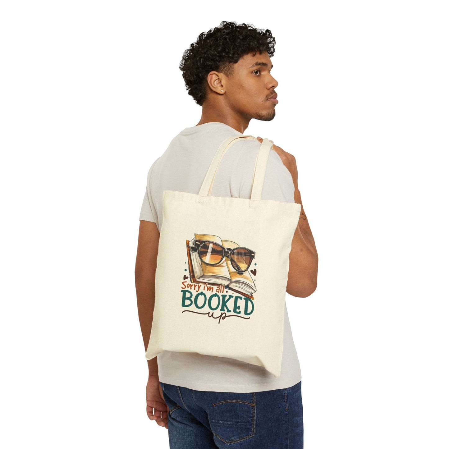 All Booked Up Cotton Canvas Tote Bag Reader Gift for Book Dragon Book Nerd Gift Library Tote Bag Shopping Bag for Power Reader