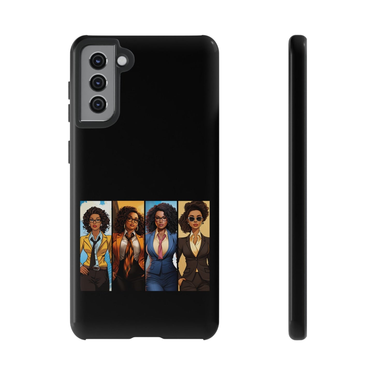 Samsung Galaxy S21 Samsung Galaxy S21 Plus Samsung Galaxy S21 Ultra S21 FE Tough Case African American Women Superheroes Strong Black Women