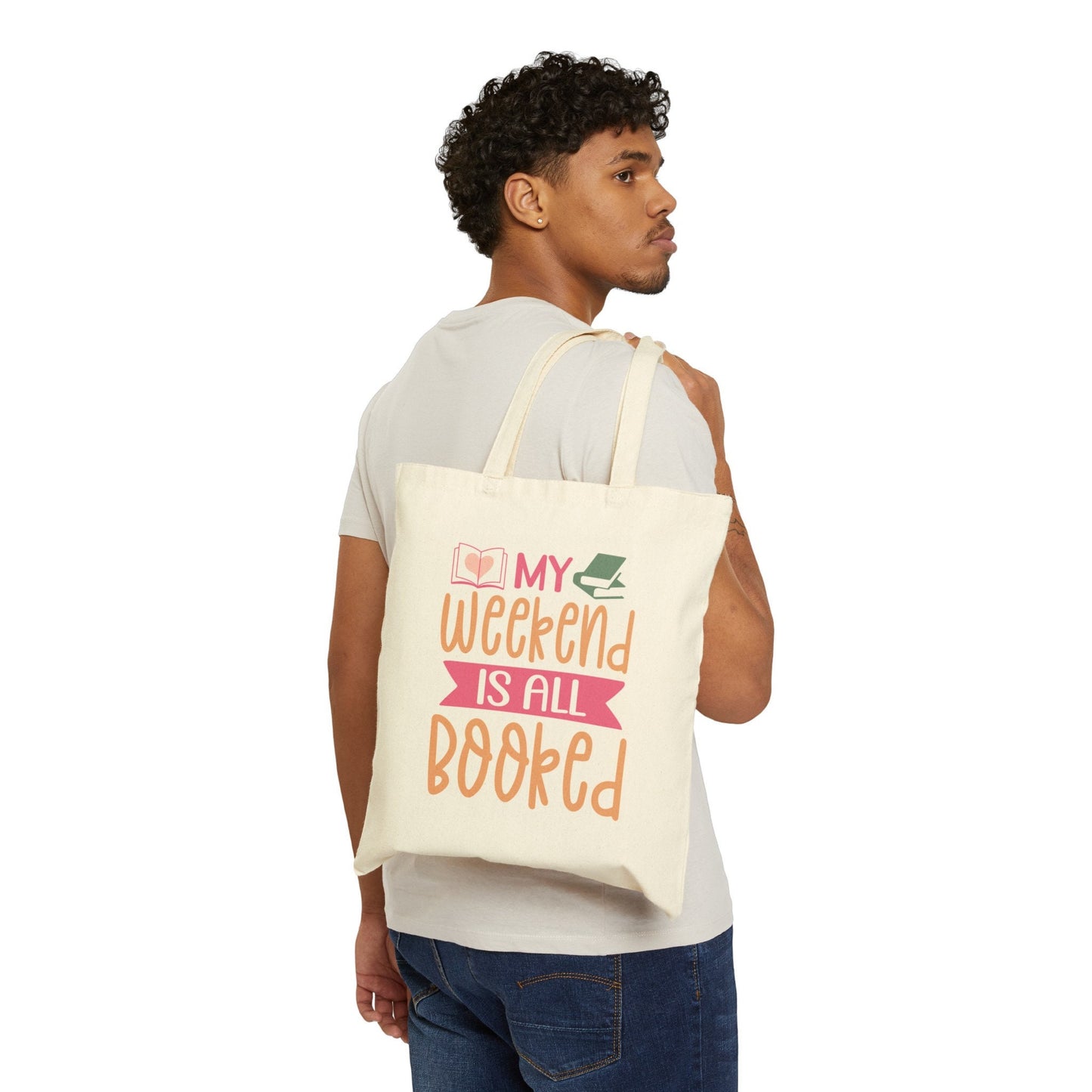 Weekend is booked book dragon gift for her library book bag power reader gift for book lover gift Cotton Canvas Tote Bag