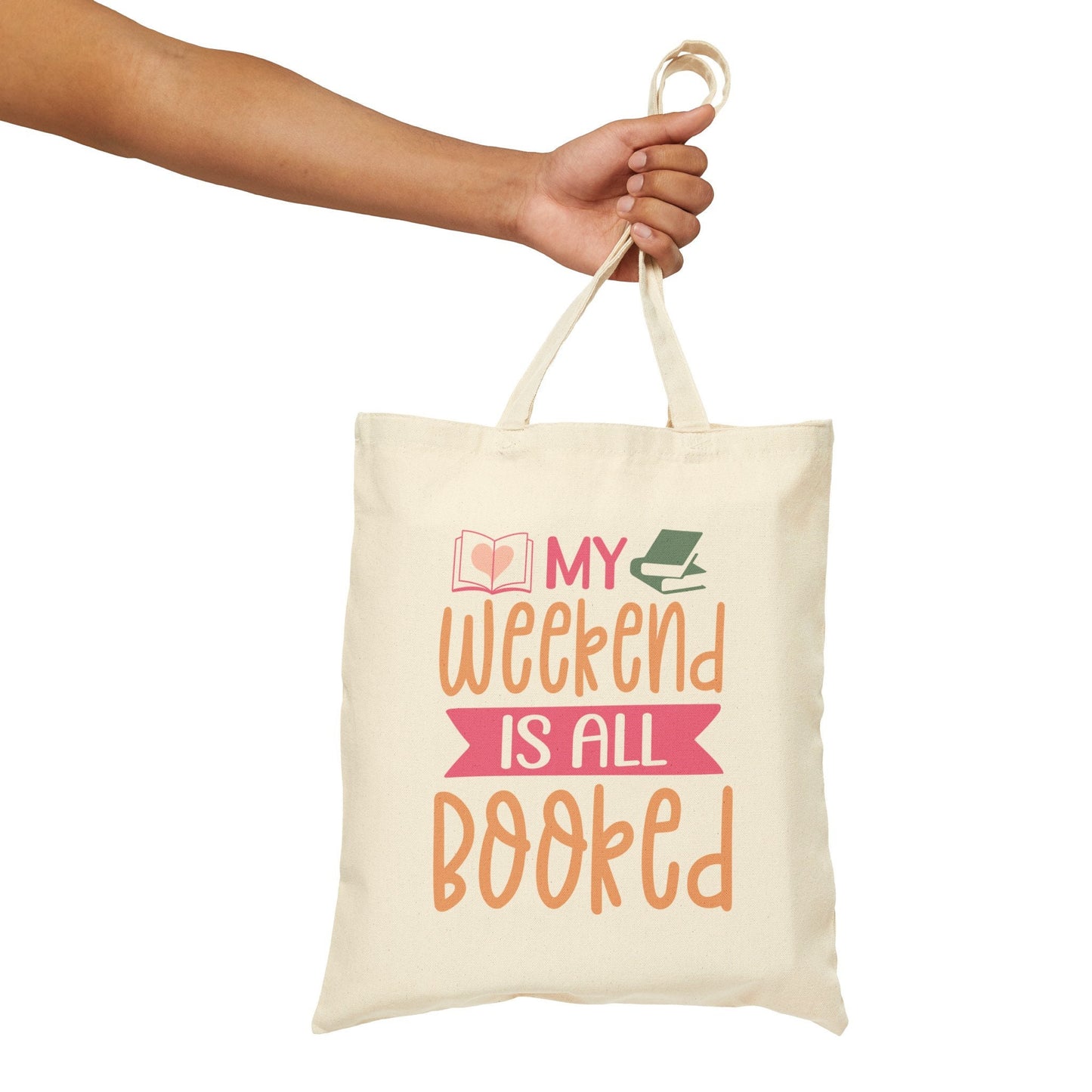 Weekend is booked book dragon gift for her library book bag power reader gift for book lover gift Cotton Canvas Tote Bag