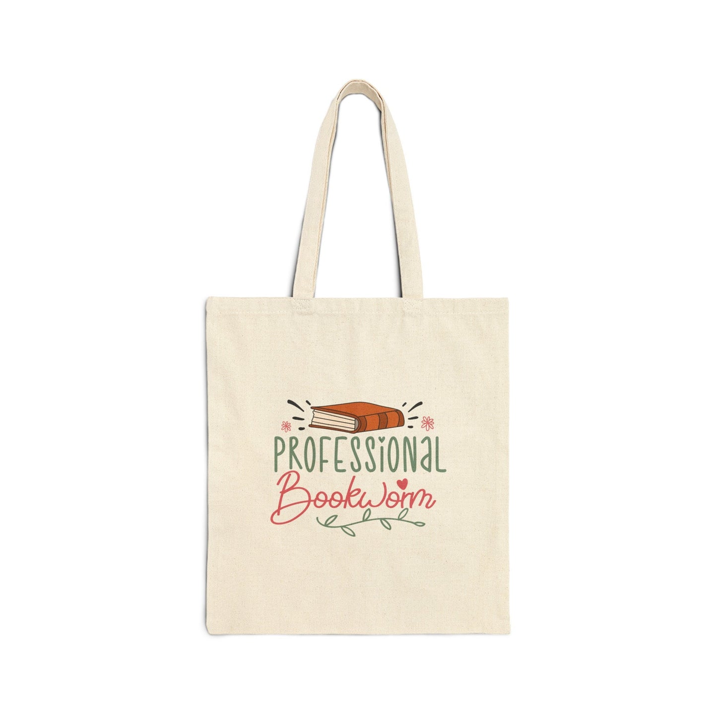Professional Bookworm (Book Dragon) Book lover Gift Book Dragon Book Nerd Power Reader Present Cotton Canvas Tote Bag