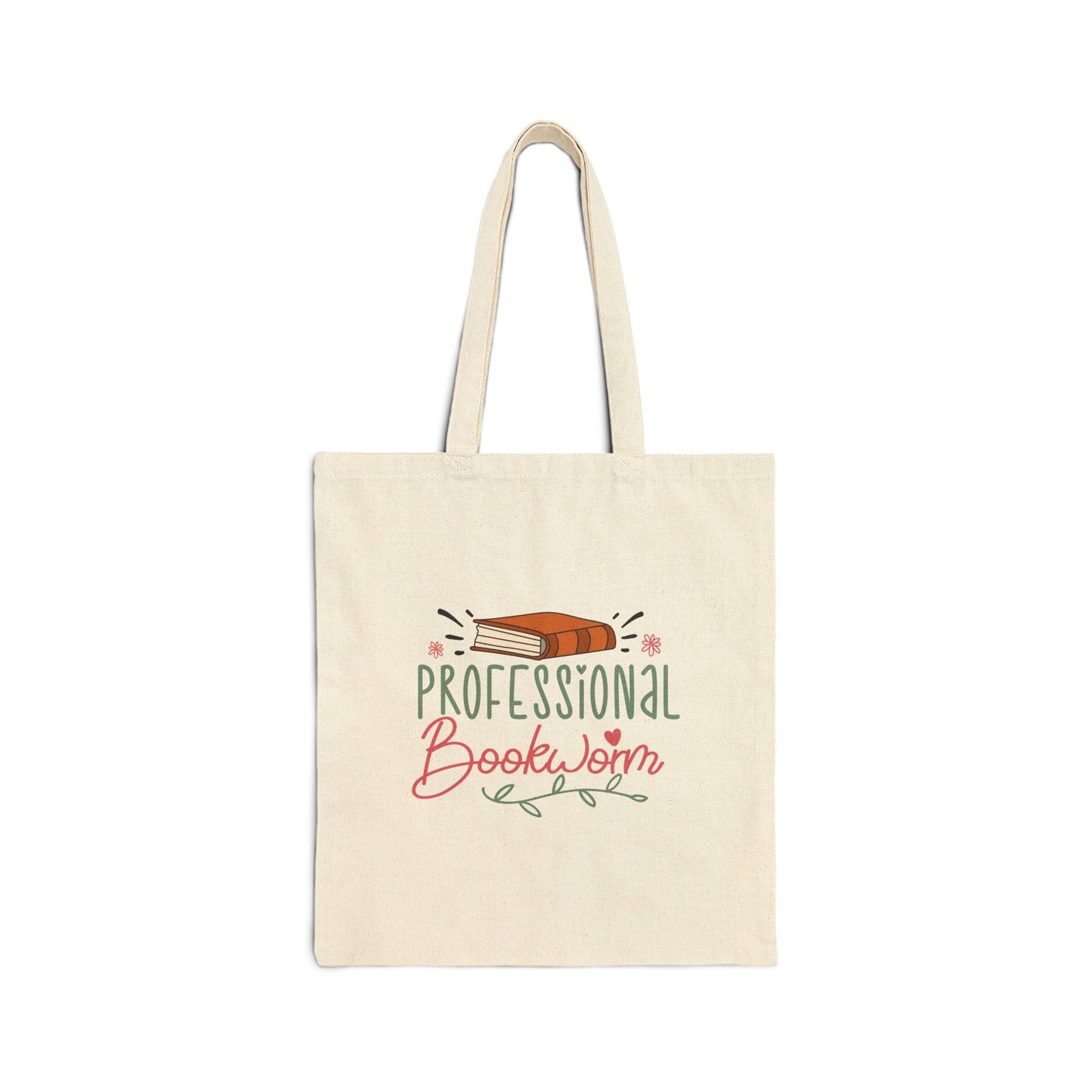 Professional Bookworm (Book Dragon) Book lover Gift Book Dragon Book Nerd Power Reader Present Cotton Canvas Tote Bag