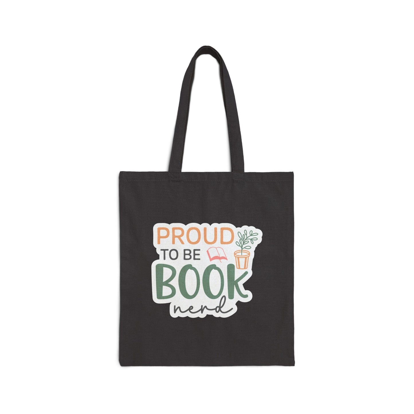 Power to be a Book Nerd Cotton Canvas Tote Bag - Book Dragon, Power Reader, Book Worm, Bookaholic Gift