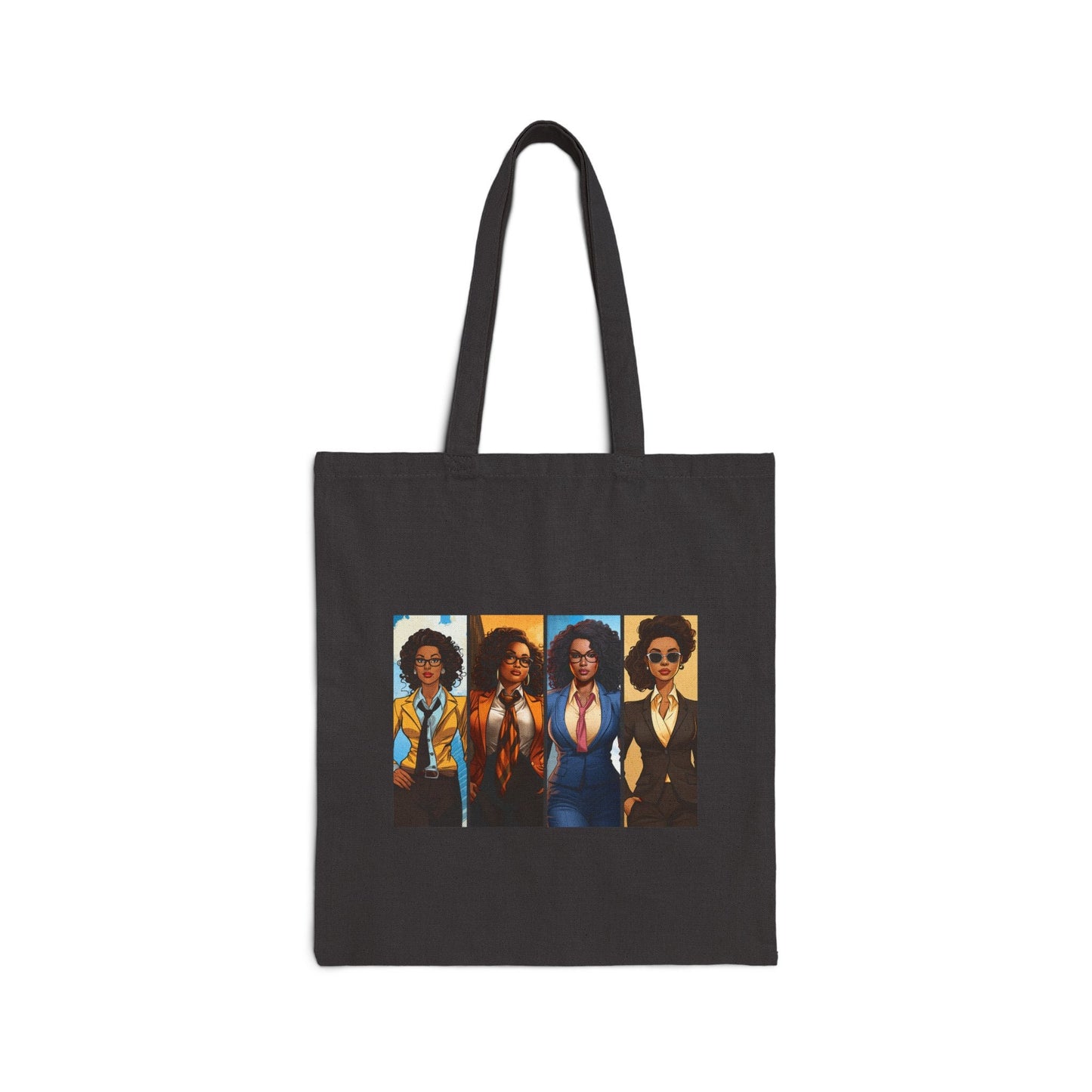 African American Women Superheroes Strong Black Women Cotton Canvas Tote Bag
