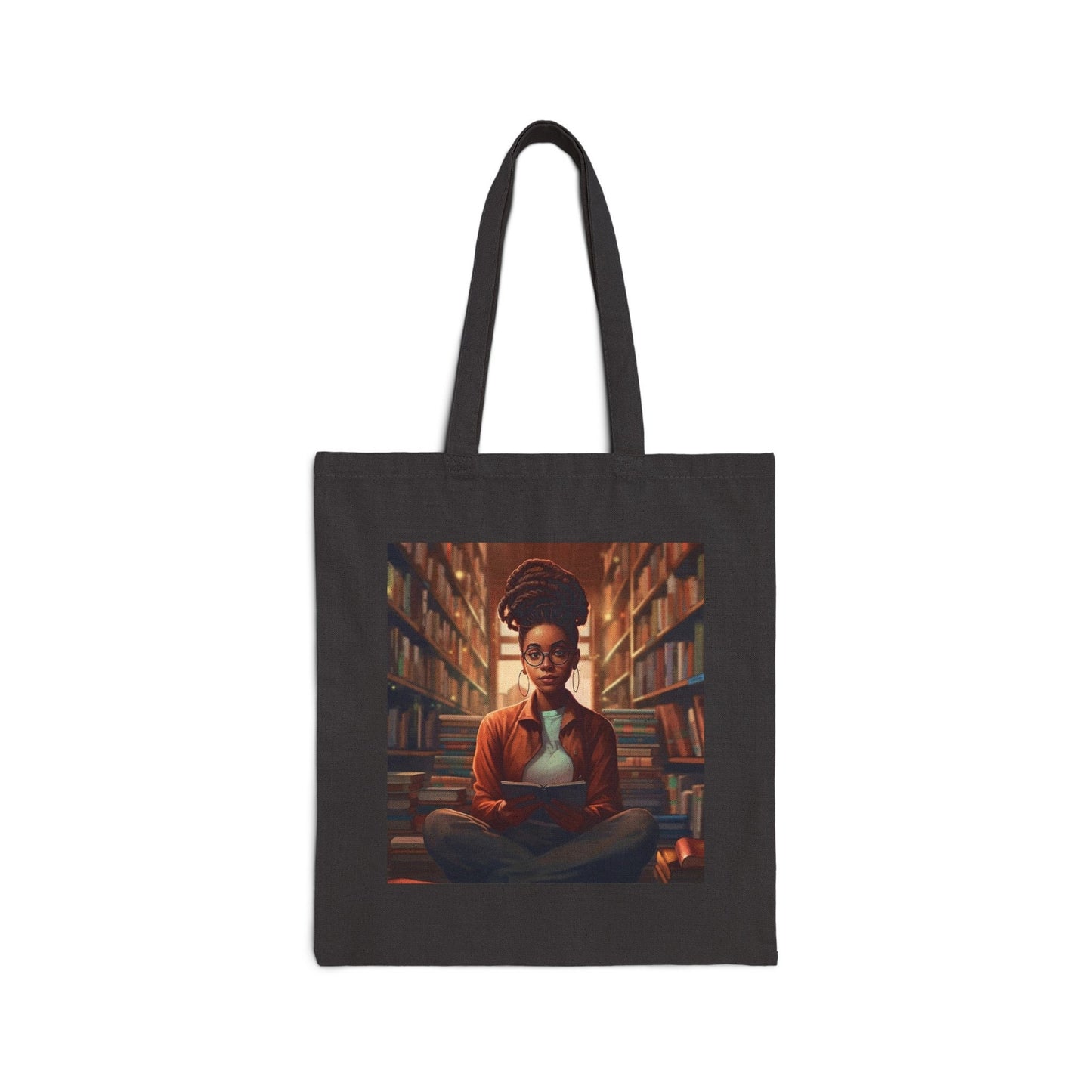 Book Dragon Power Reader Book Nerd Bookworm Library Book Tote bag Shopping Tote Carryall Cotton Canvas Tote Bag